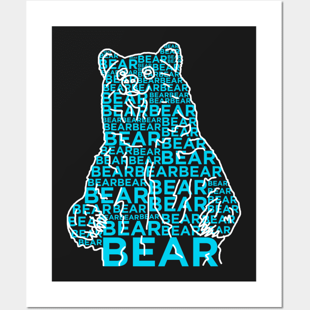 Bear Bear Bear Wall Art by Hoagiemouth